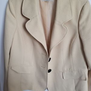 Jones Studio Seperates Dress Jacket/Blazer Size 12 Yellow Womens